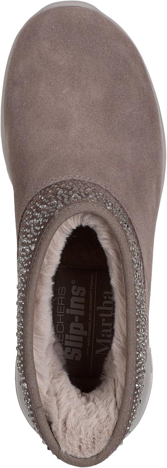 imageSkechers Womens OnTheGo JoySo Glam Martha Stewart Hands Free Slipins Ankle BootDark Taupe