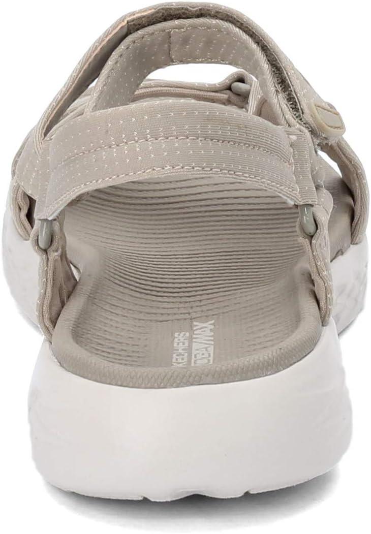imageSkechers Womens OnThego 600Brilliancy Sport SandalBeigeWhite