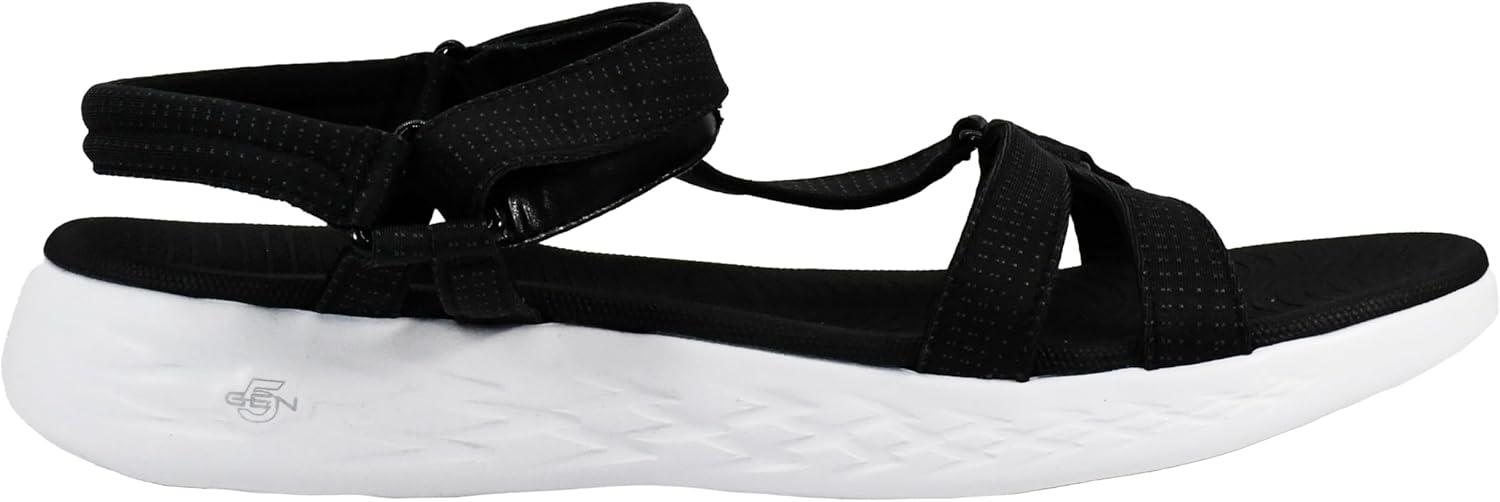 imageSkechers Womens OnThego 600Brilliancy Sport SandalBlackWhite
