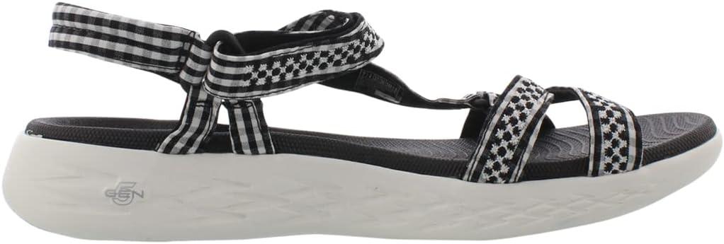imageSkechers Womens OnThego 600Brilliancy Sport SandalBlackWhiteblack