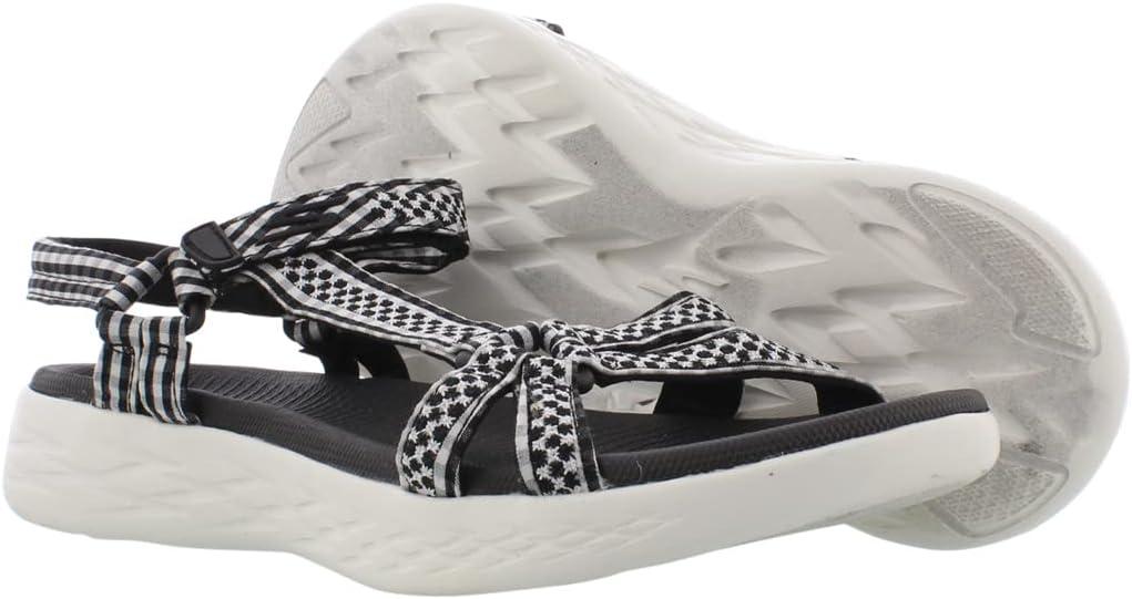 imageSkechers Womens OnThego 600Brilliancy Sport SandalBlackWhiteblack