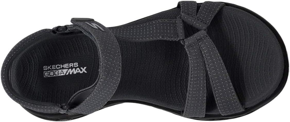 imageSkechers Womens OnThego 600Brilliancy Sport SandalCharcoal BlackBlack