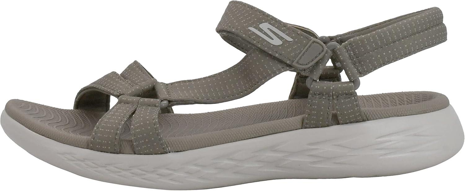 imageSkechers Womens OnThego 600Brilliancy Sport SandalTaupe