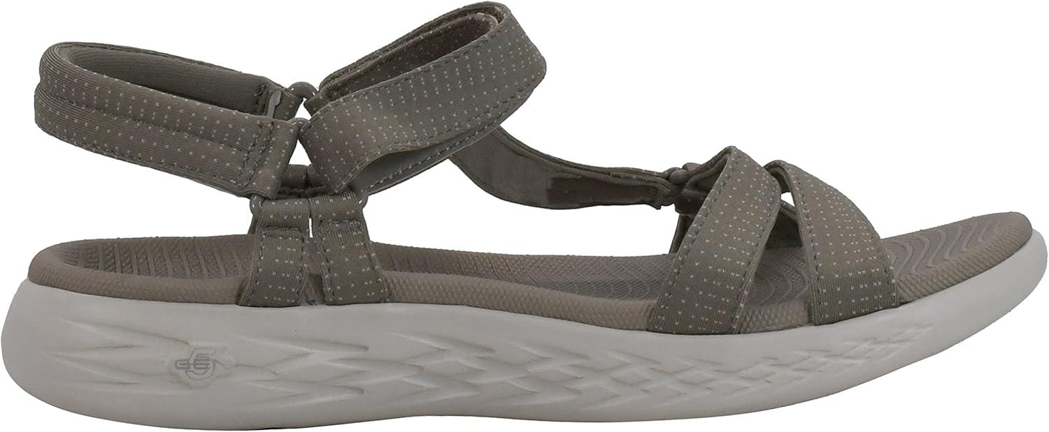 imageSkechers Womens OnThego 600Brilliancy Sport SandalTaupe