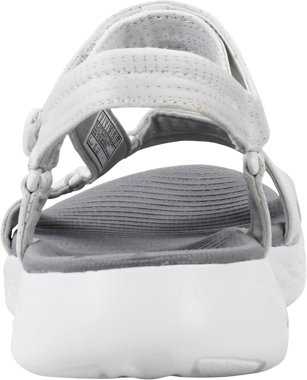 imageSkechers Womens OnThego 600Brilliancy Sport SandalWhiteGrey