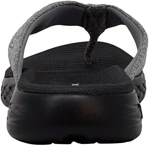 imageSkechers Womens OnThego 600Preferred FlipFlopBlackGrey