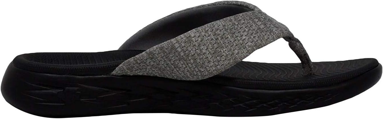 imageSkechers Womens OnThego 600Preferred FlipFlopBlackGrey