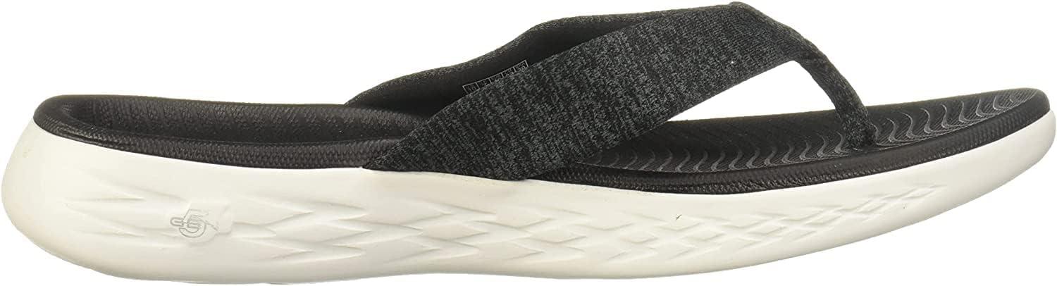 imageSkechers Womens OnThego 600Preferred FlipFlopBlackWhite