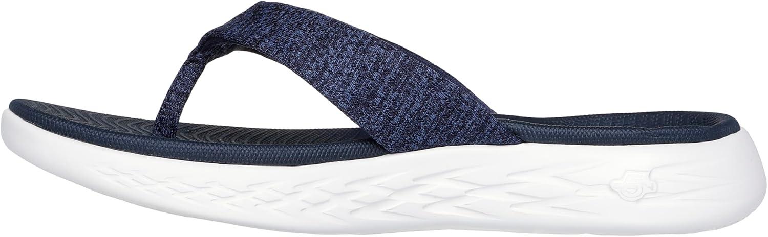 imageSkechers Womens OnThego 600Preferred FlipFlopNavyWhite