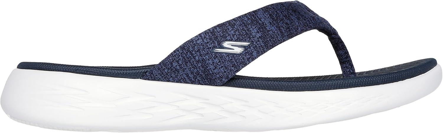 imageSkechers Womens OnThego 600Preferred FlipFlopNavyWhite