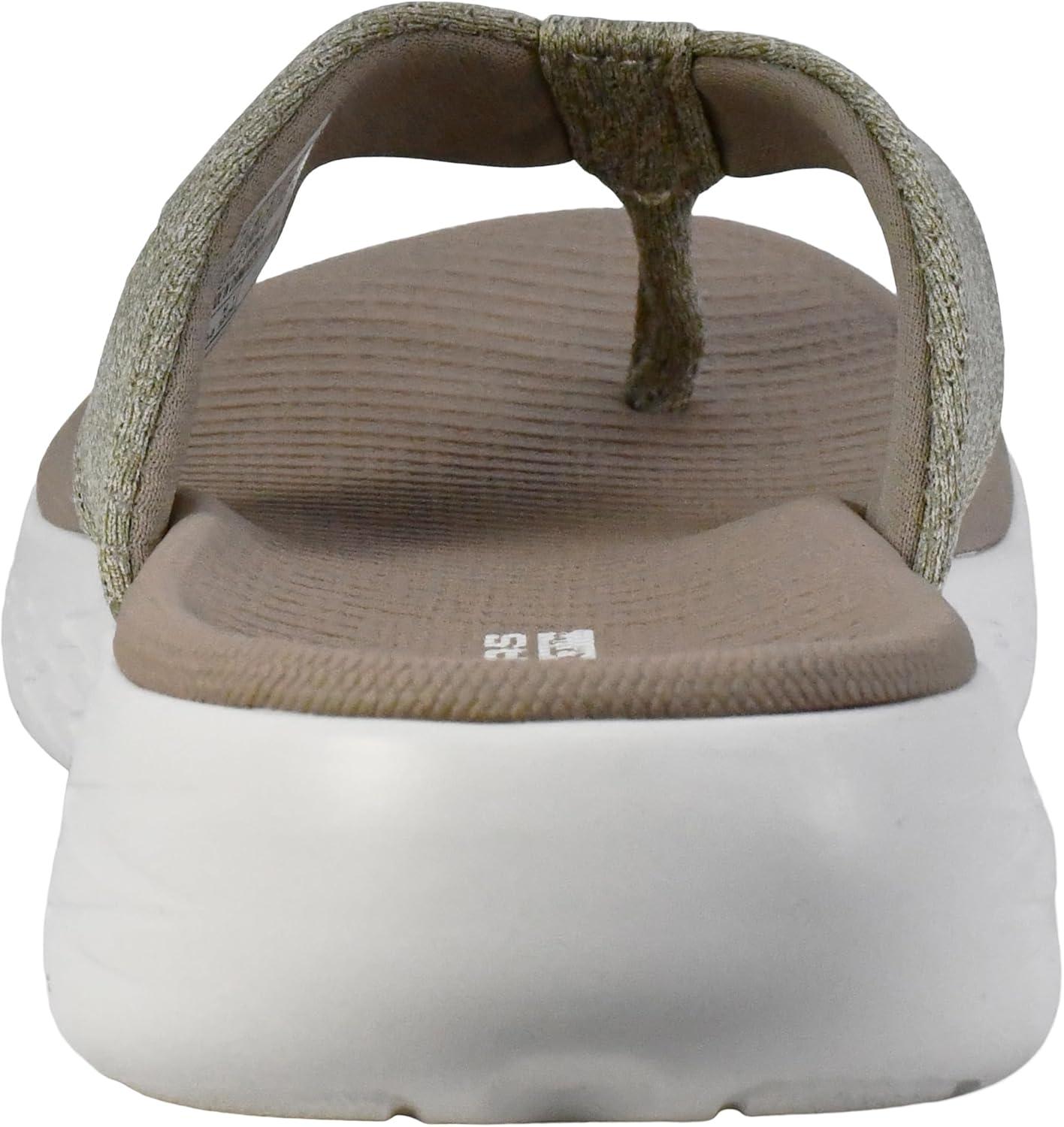 imageSkechers Womens OnThego 600Preferred FlipFlopTaupe