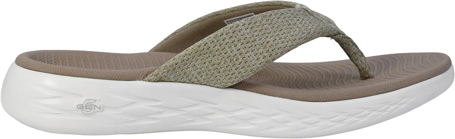 imageSkechers Womens OnThego 600Preferred FlipFlopTaupe