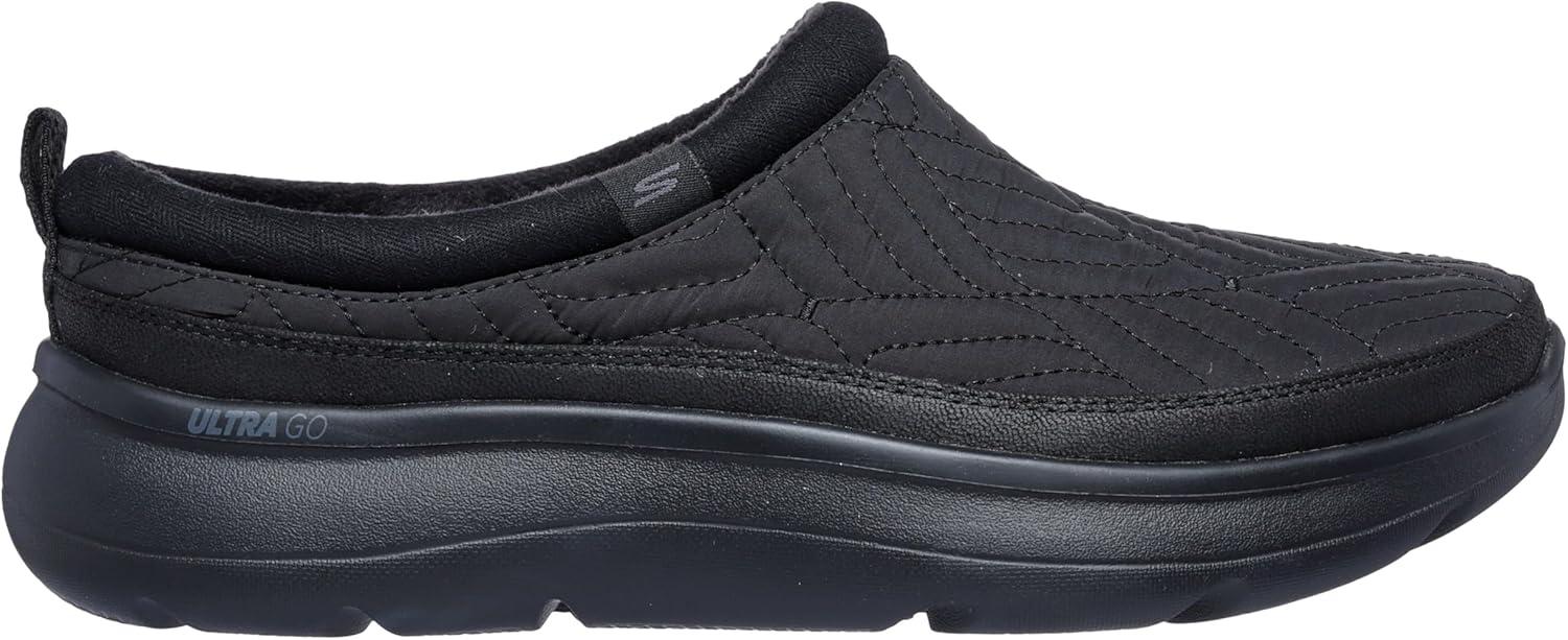 imageSkechers Womens OnThego Encore Quilted Nylon Mule SlipperBlackBlack