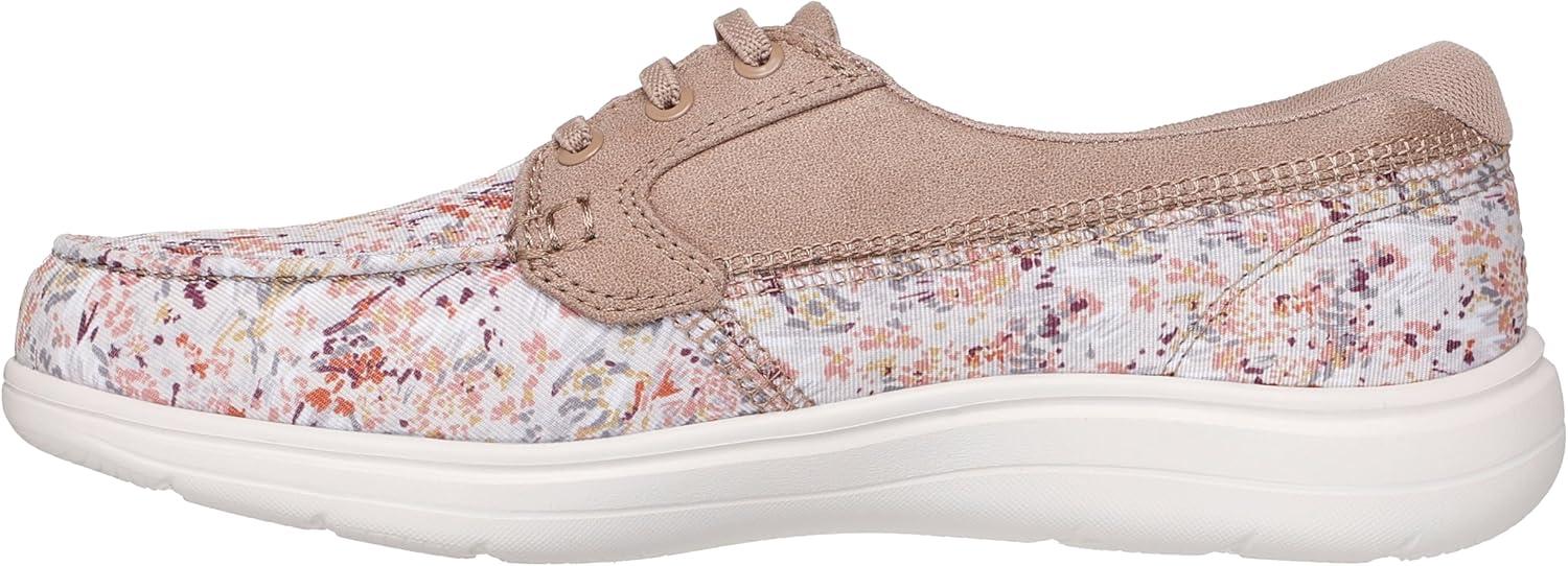 imageSkechers Womens OnThego Flex Radiant Floral Boat ShoeNaturalMulti