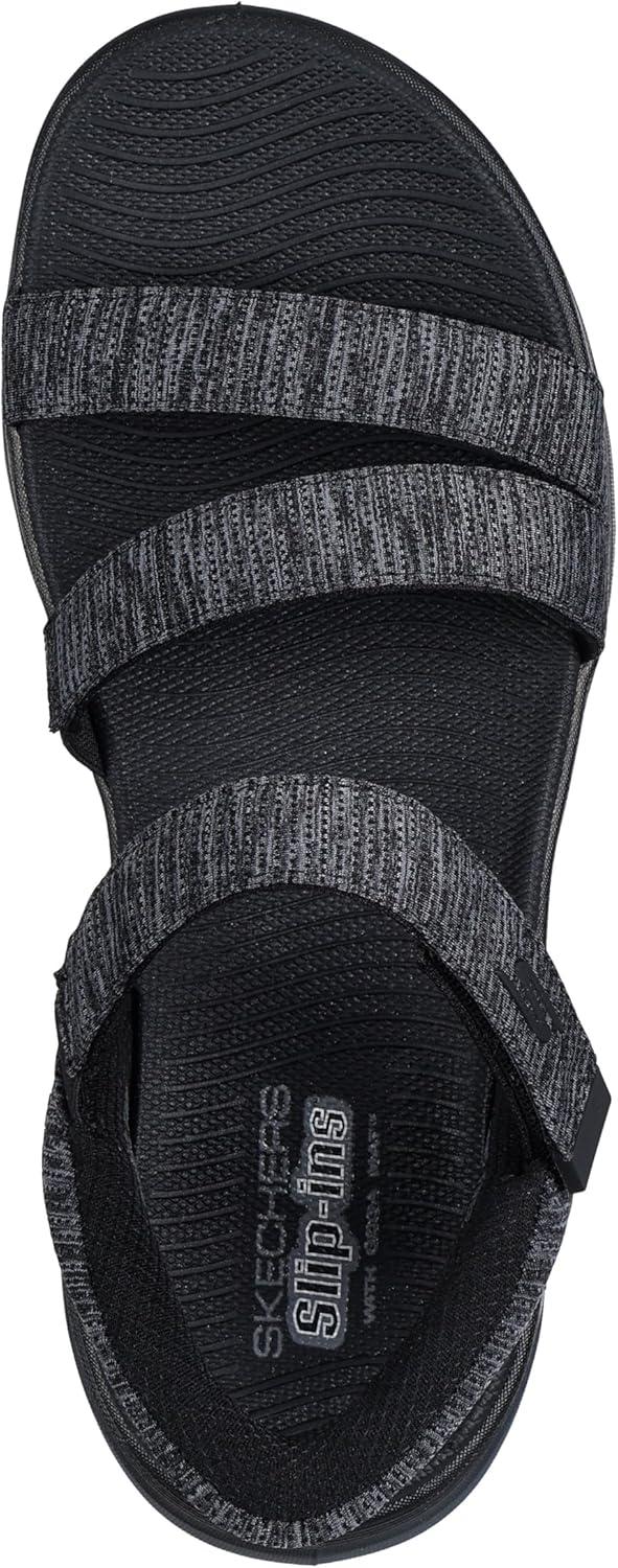 imageSkechers Womens OnThego Glide Step 20 Hands Free Slipins Sandal GiselleBlackGrey