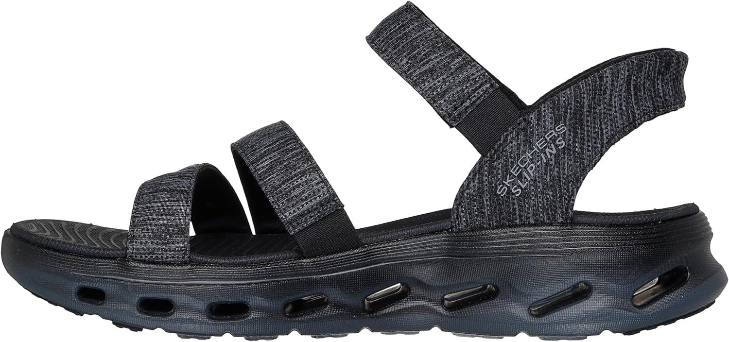 imageSkechers Womens OnThego Glide Step 20 Hands Free Slipins Sandal GiselleBlackGrey