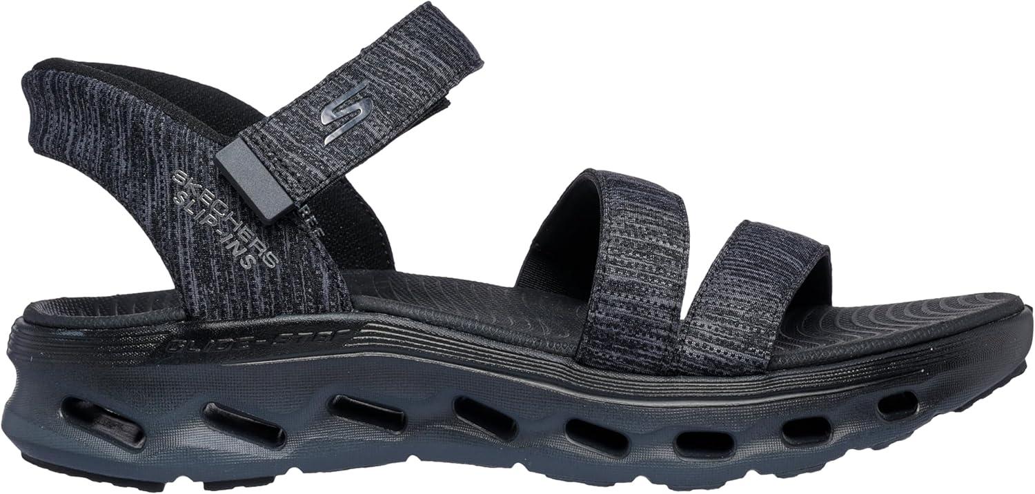 imageSkechers Womens OnThego Glide Step 20 Hands Free Slipins Sandal GiselleBlackGrey