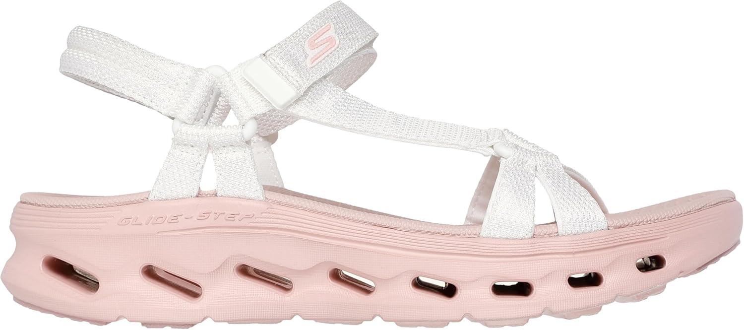 imageSkechers Womens OnThego Glide Step 20 Sandal RowenWhitePink