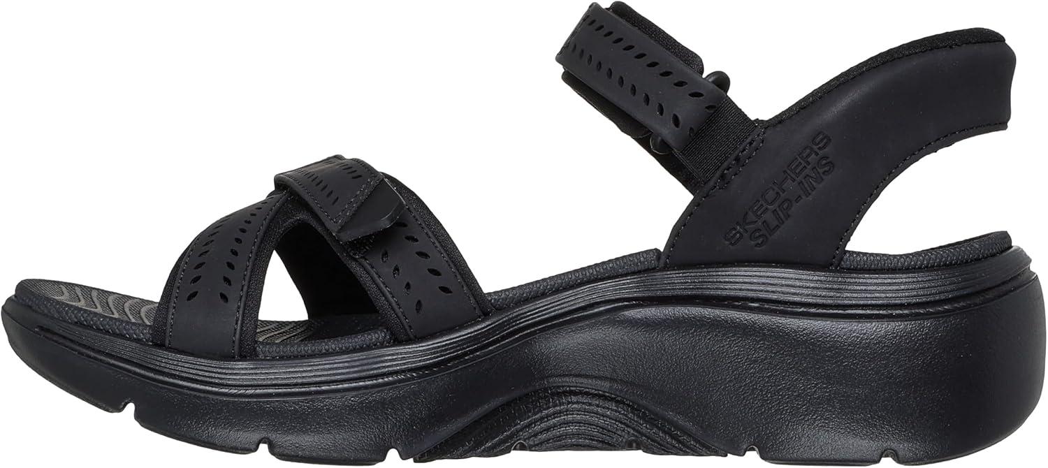 imageSkechers Womens OnThego Go Walk Arch Fit 20 Hands Free Slipins Sandal CandaceBlackBlack
