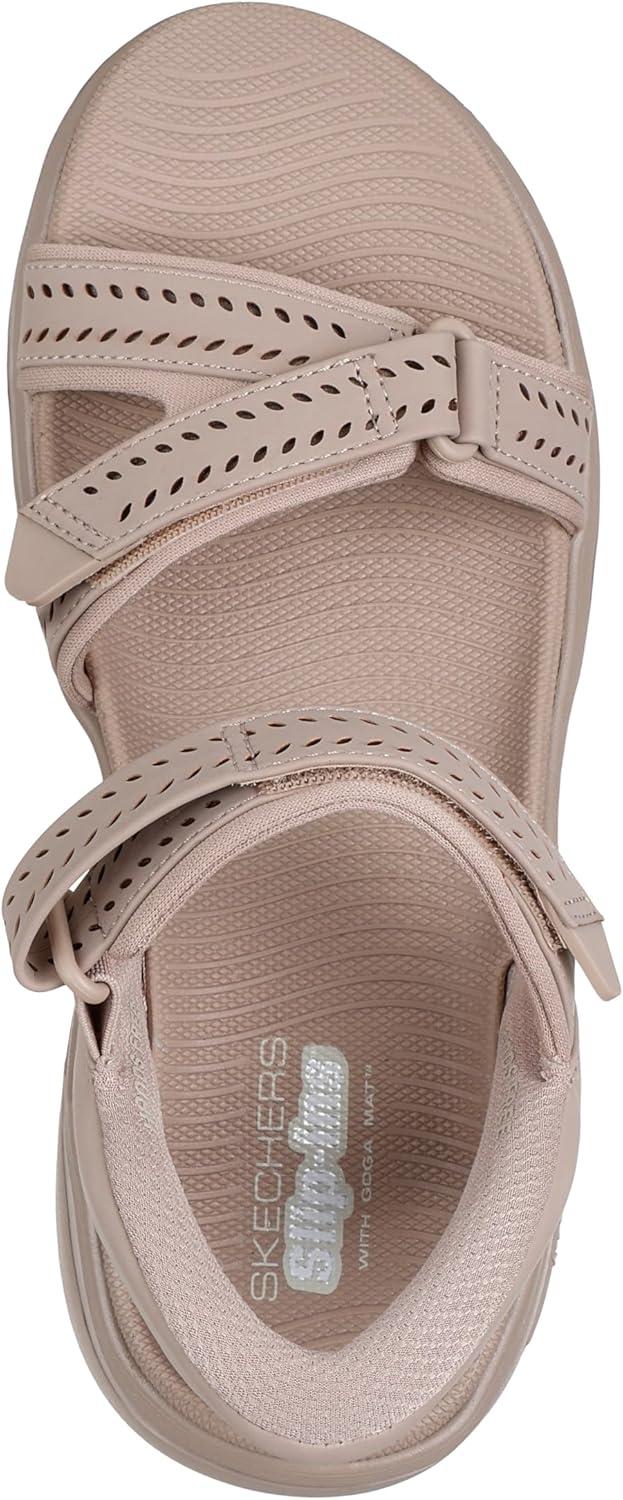 imageSkechers Womens OnThego Go Walk Arch Fit 20 Hands Free Slipins Sandal CandaceTaupe