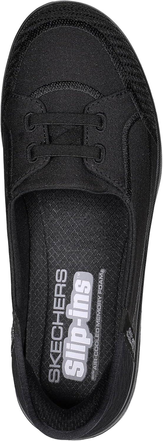 imageSkechers Womens OntheGO Flex Top Notch SlipIn SneakersBlackBlack