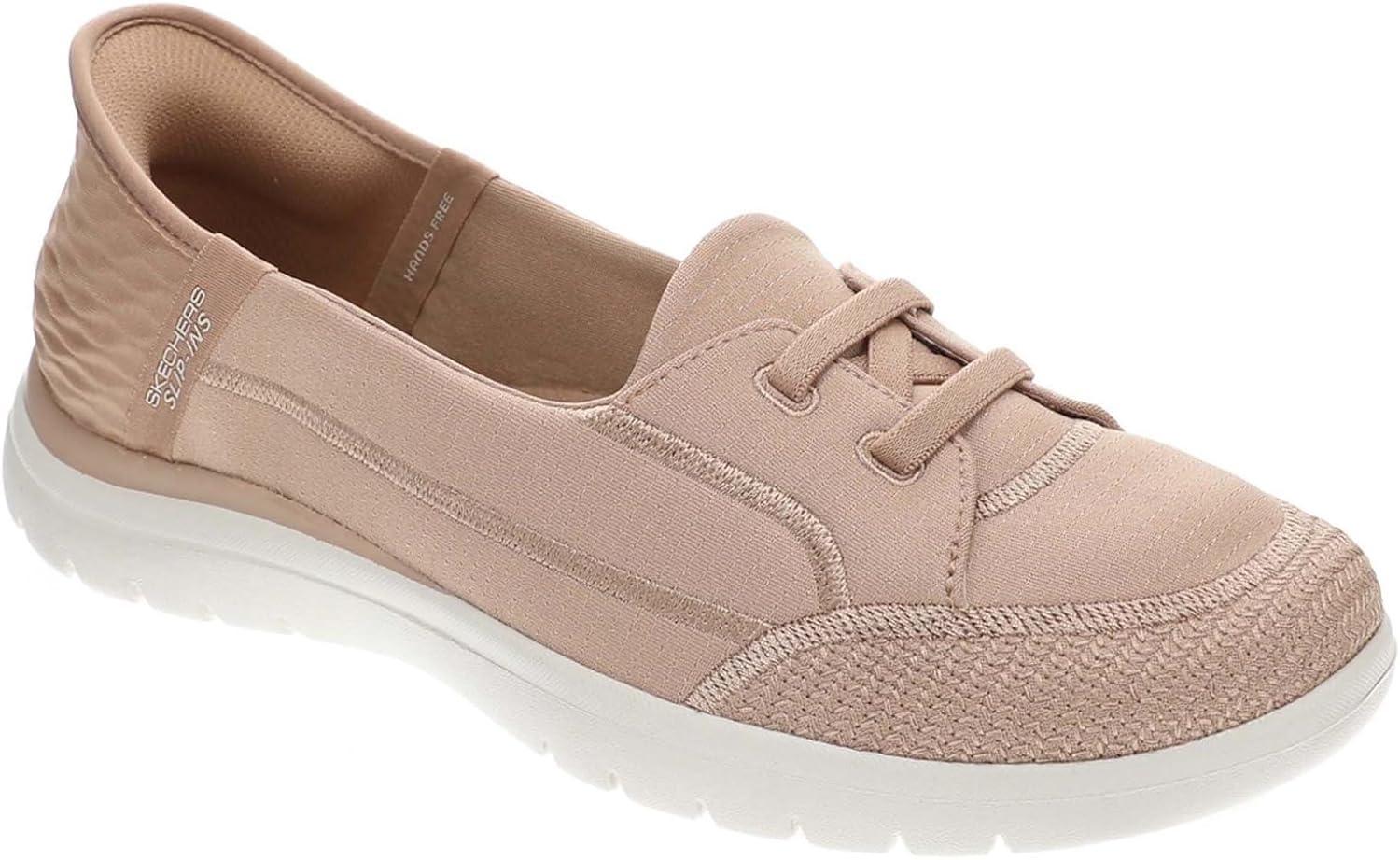 imageSkechers Womens OntheGO Flex Top Notch SlipIn SneakersCaramel