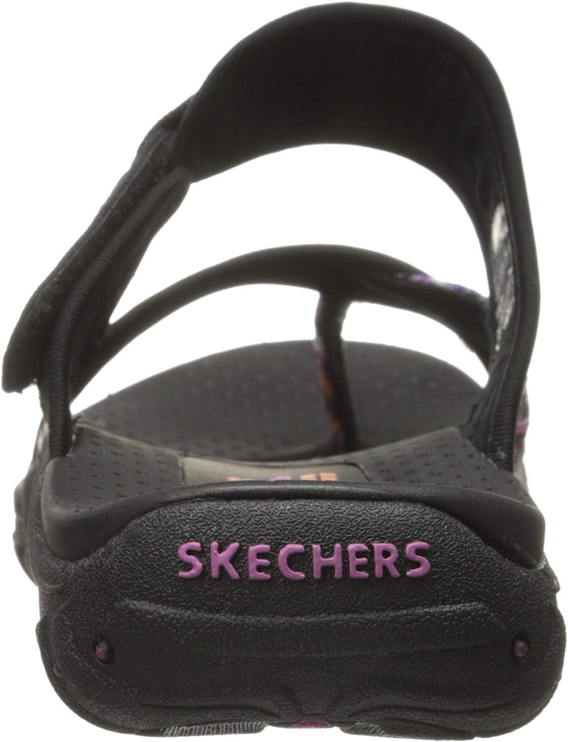imageSkechers Womens REGGAE Trailway FlipFlop SandalsBlack