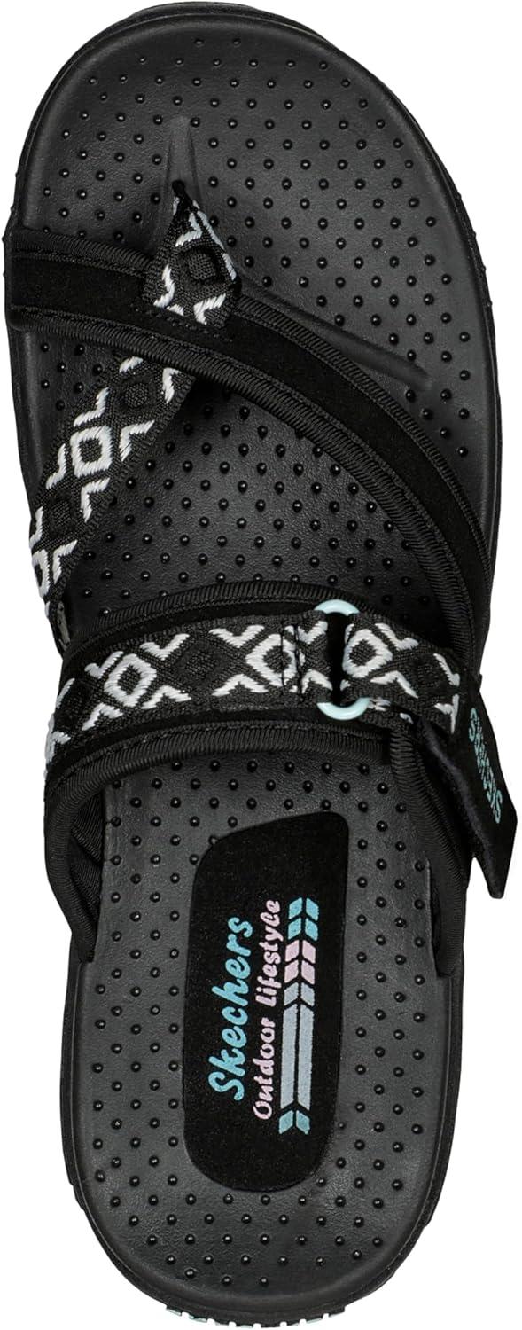 imageSkechers Womens REGGAE Trailway FlipFlop SandalsBlack