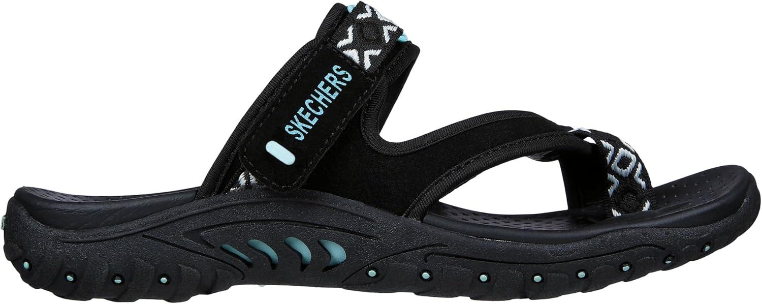 imageSkechers Womens REGGAE Trailway FlipFlop SandalsBlack
