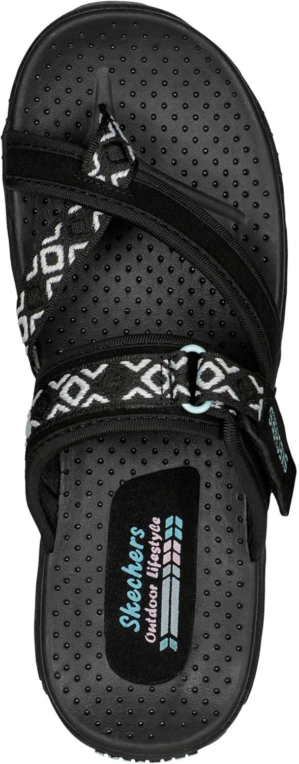 imageSkechers Womens REGGAE Trailway FlipFlop SandalsBlack