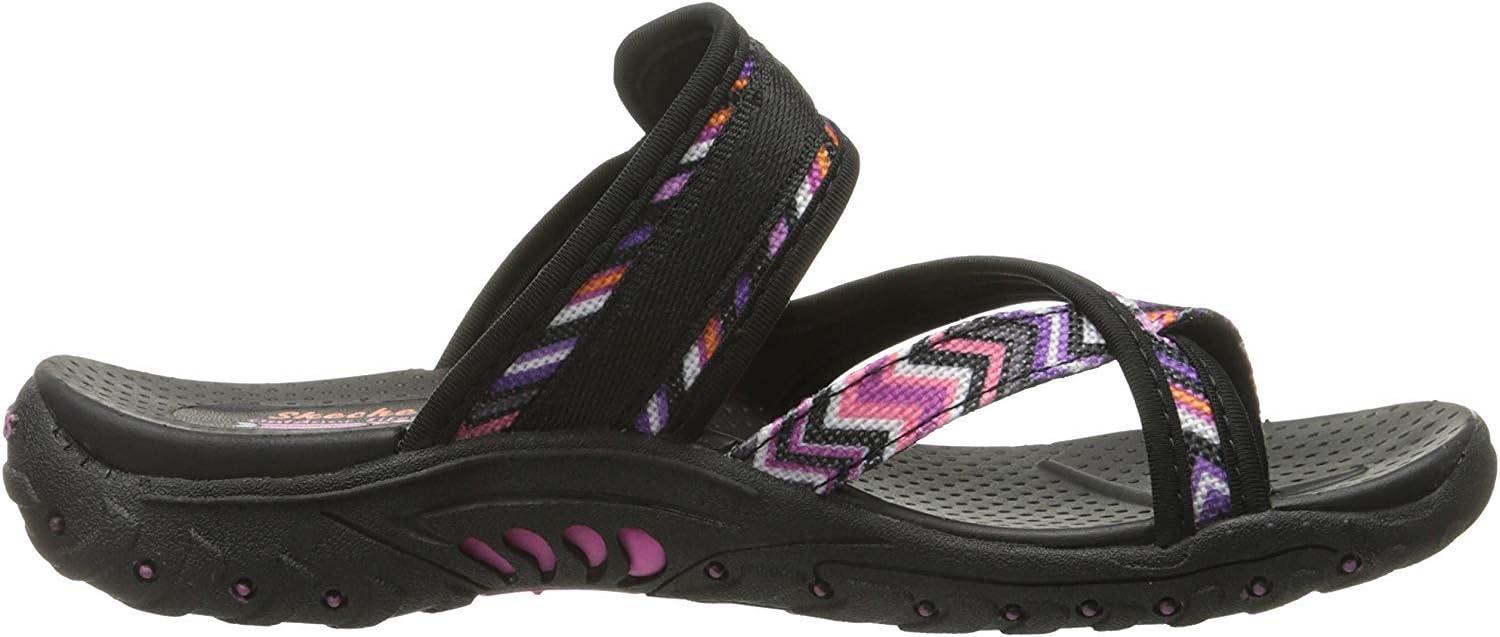 imageSkechers Womens REGGAE Trailway FlipFlop SandalsBlack