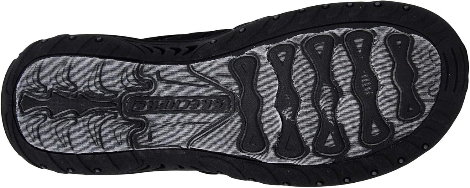 imageSkechers Womens REGGAE Trailway FlipFlop SandalsBlackCharcoal