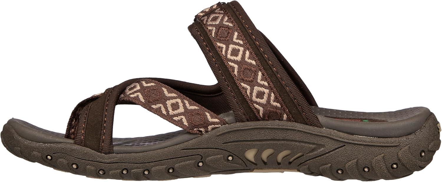 imageSkechers Womens REGGAE Trailway FlipFlop SandalsChocolate