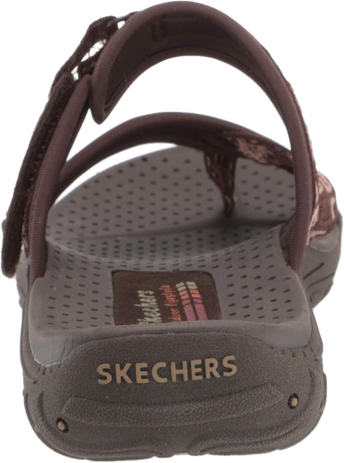 imageSkechers Womens REGGAE Trailway FlipFlop SandalsChocolate