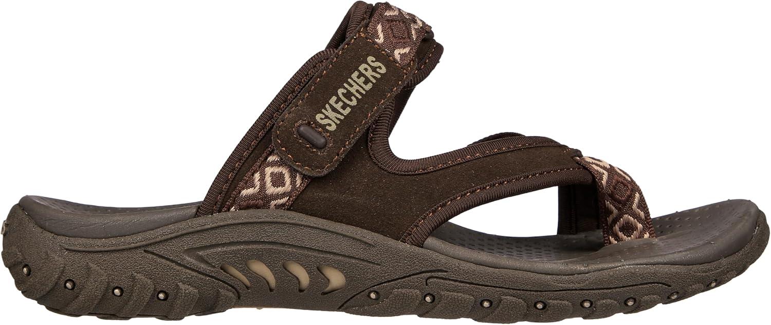 imageSkechers Womens REGGAE Trailway FlipFlop SandalsChocolate
