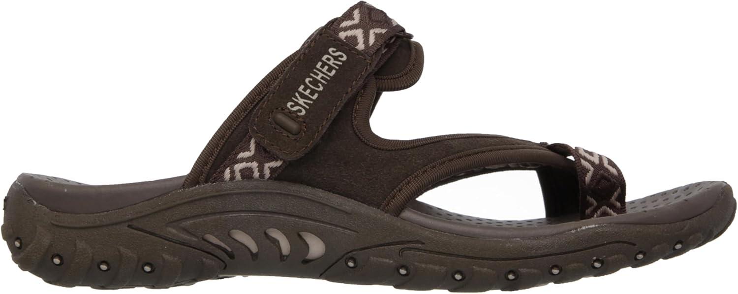 imageSkechers Womens REGGAE Trailway FlipFlop SandalsChocolate