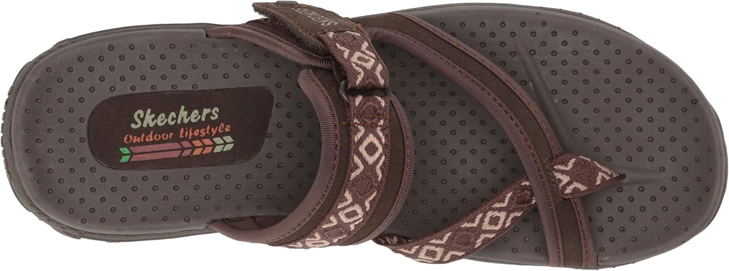 imageSkechers Womens REGGAE Trailway FlipFlop SandalsChocolate