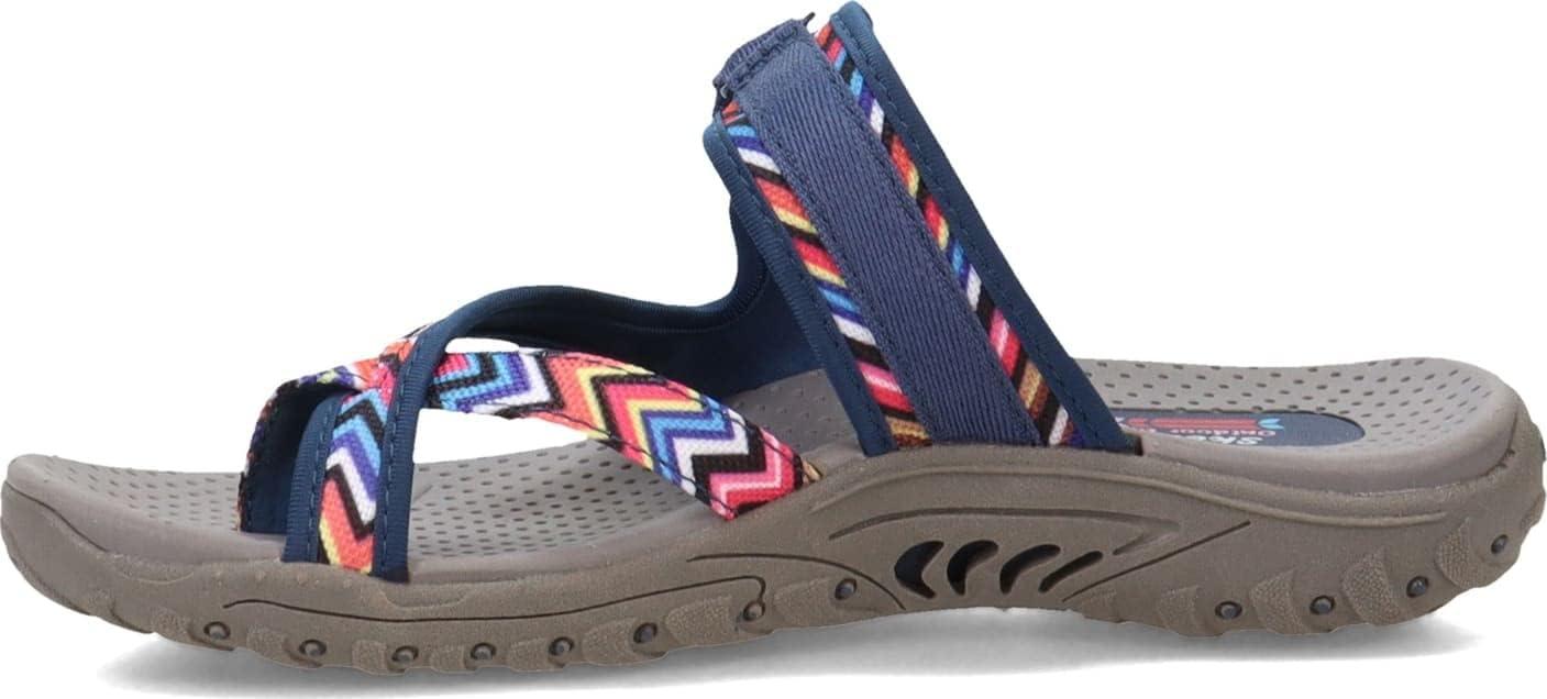 imageSkechers Womens REGGAE Trailway FlipFlop SandalsNavy