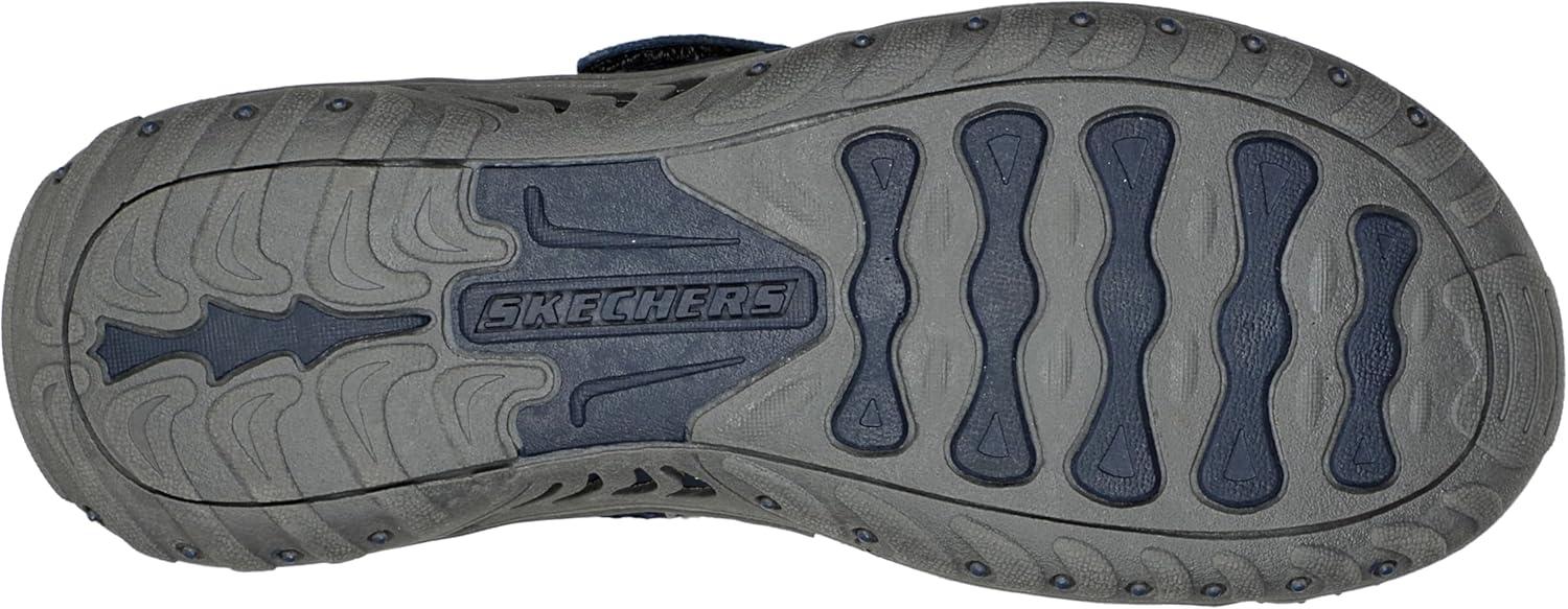 imageSkechers Womens REGGAE Trailway FlipFlop SandalsNavyGrey