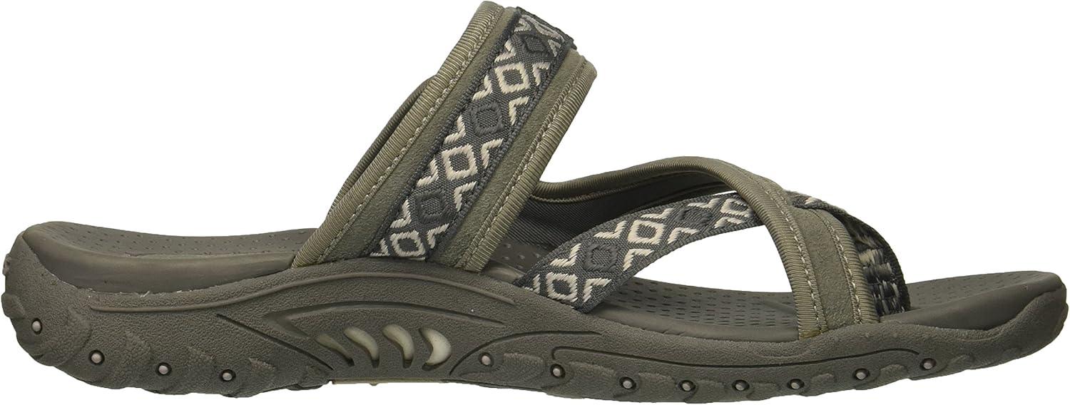 imageSkechers Womens REGGAE Trailway FlipFlop SandalsOlive