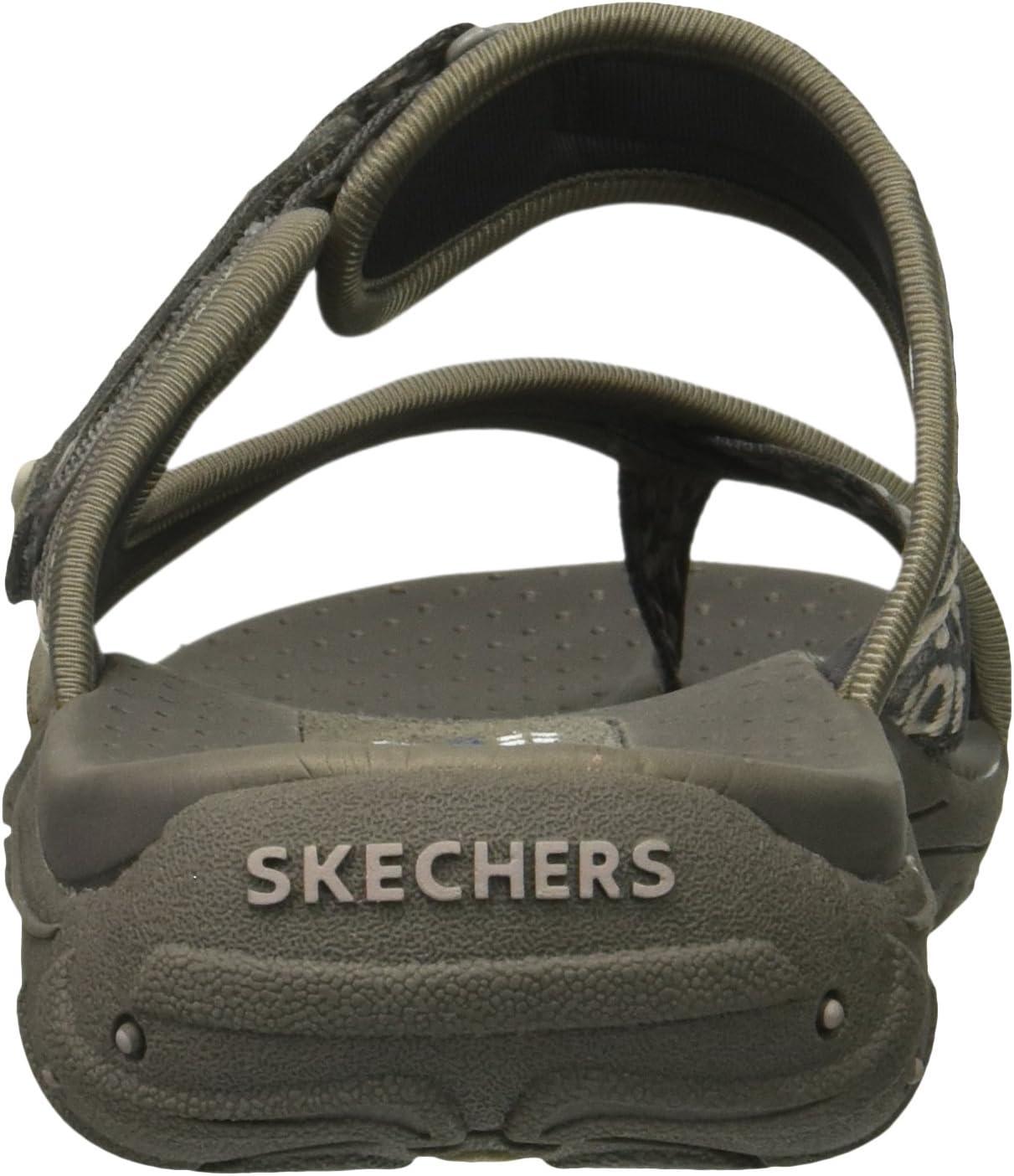 imageSkechers Womens REGGAE Trailway FlipFlop SandalsOlive