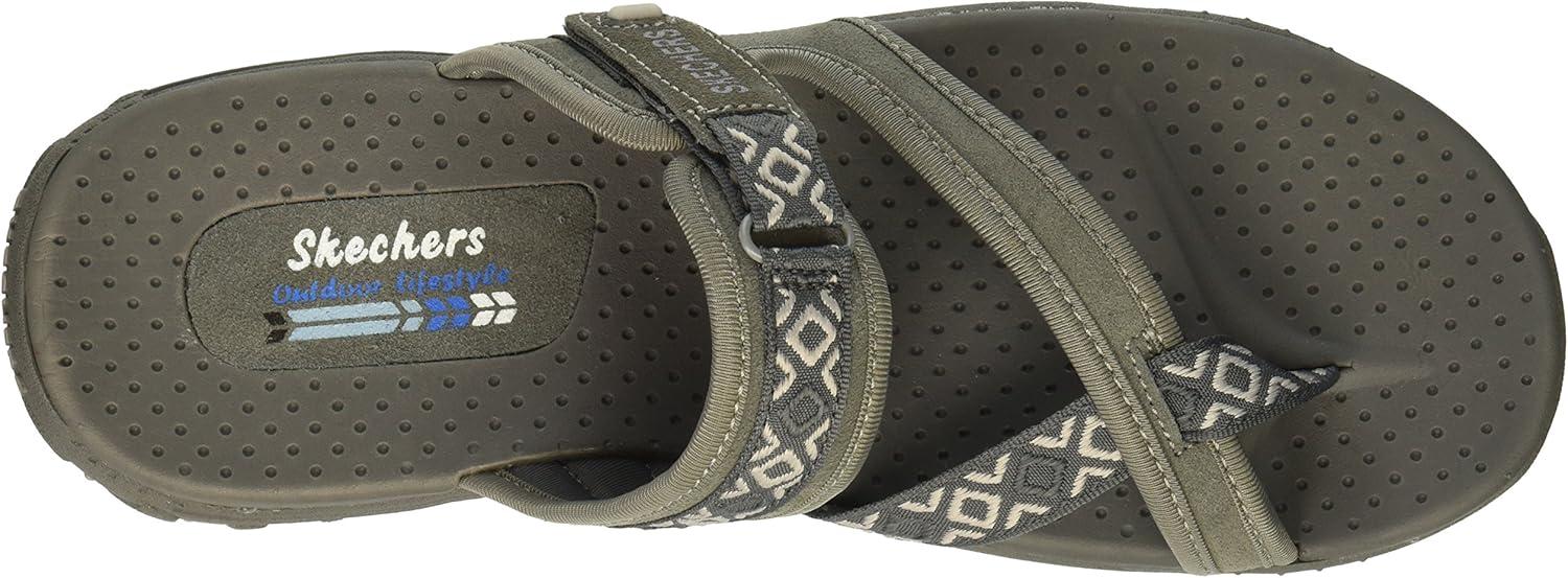 imageSkechers Womens REGGAE Trailway FlipFlop SandalsOlive