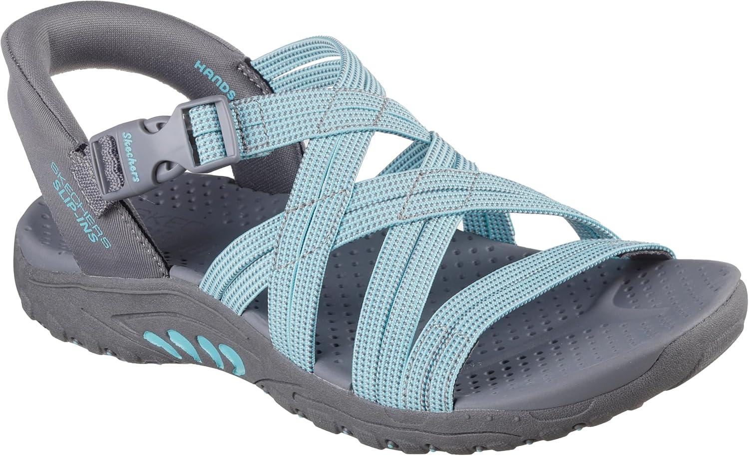 imageSkechers Womens Reggae Morning LightGrayAqua