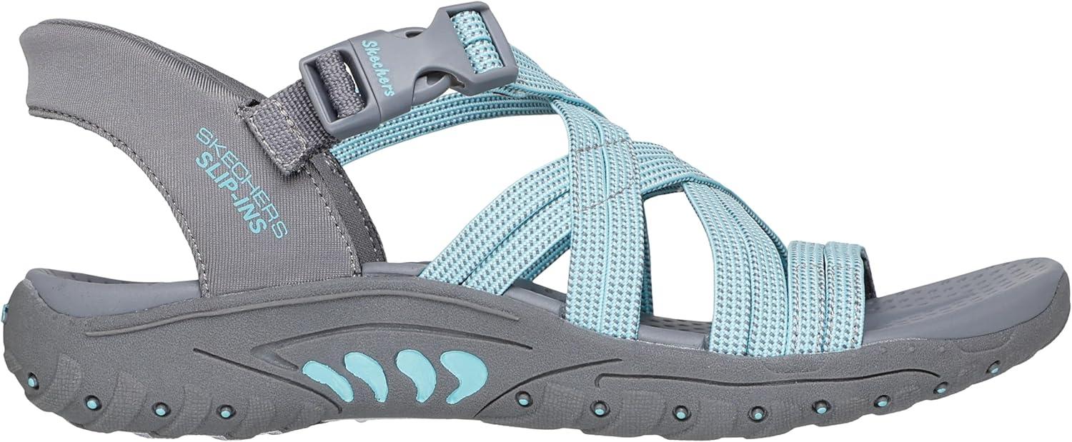 imageSkechers Womens Reggae Morning LightGrayAqua