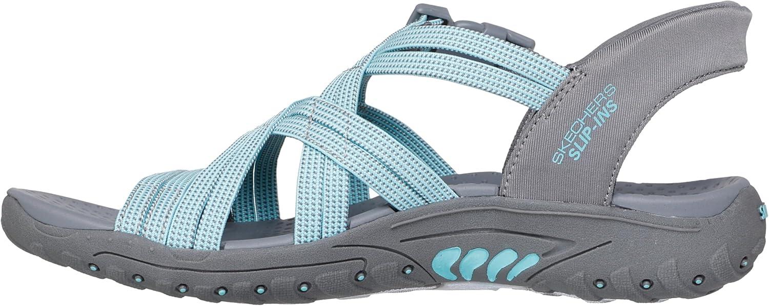imageSkechers Womens Reggae Morning LightGrayAqua