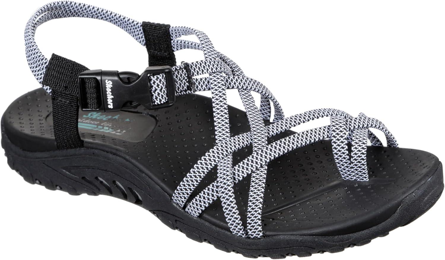 imageSkechers Womens Reggae Stockholm SandalBlackWhite