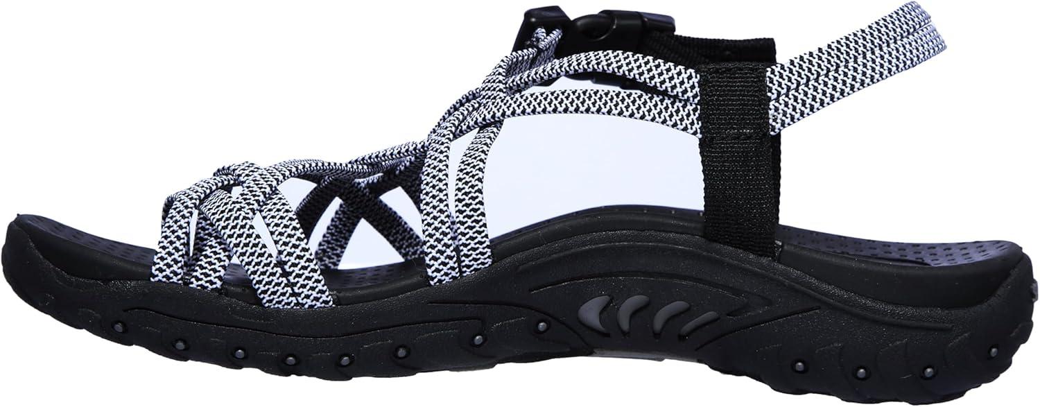 imageSkechers Womens Reggae Stockholm SandalBlackWhite
