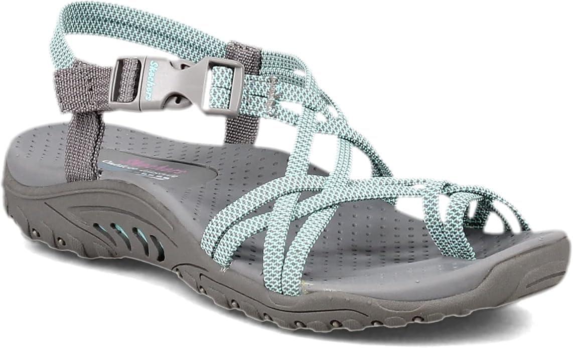 imageSkechers Womens Reggae Stockholm SandalGrayAqua