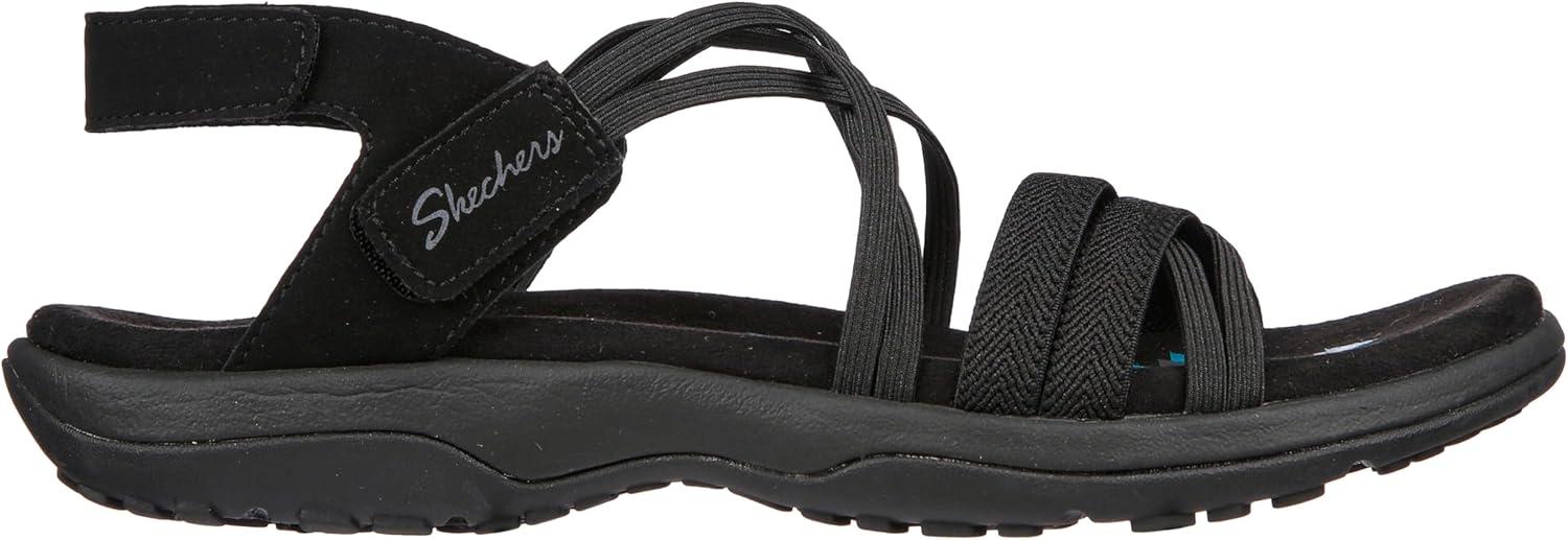 imageSkechers Womens Reggae Slim Takes Two SandalBlackBlack