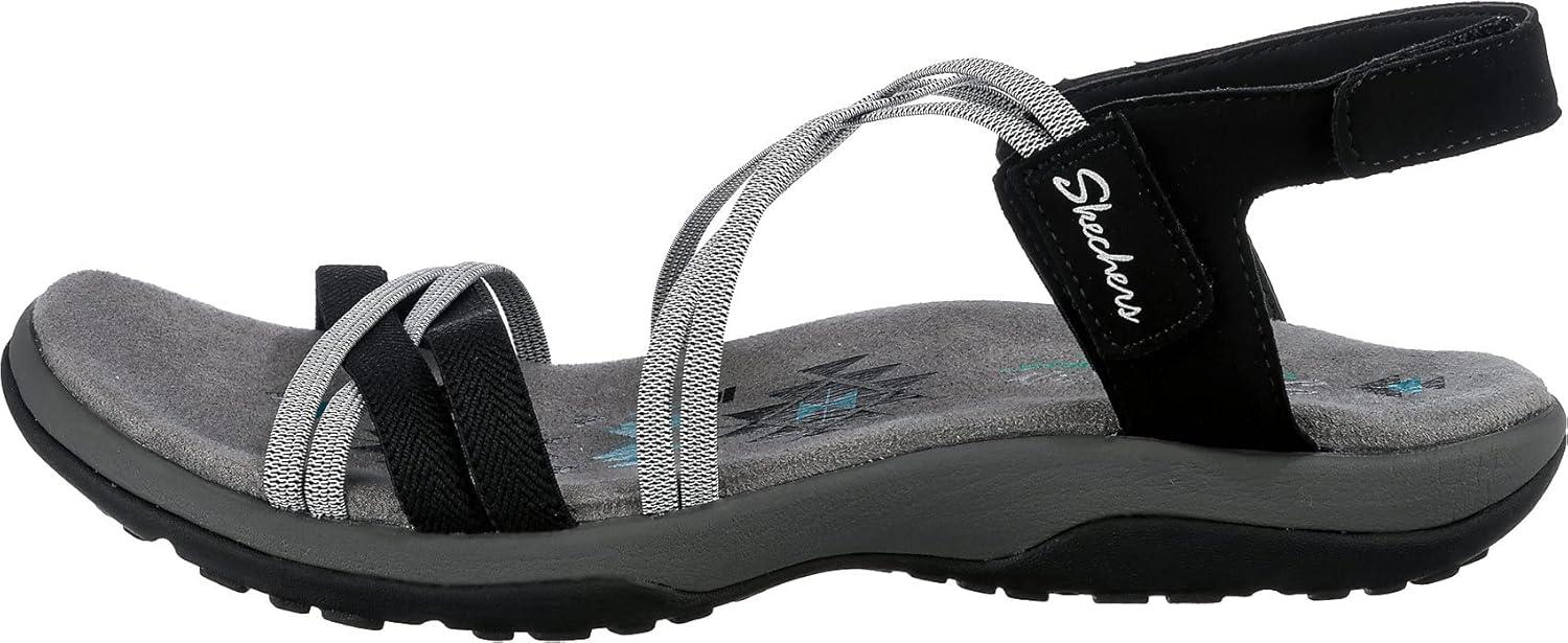 imageSkechers Womens Reggae Slim Takes Two SandalBlackCharcoal